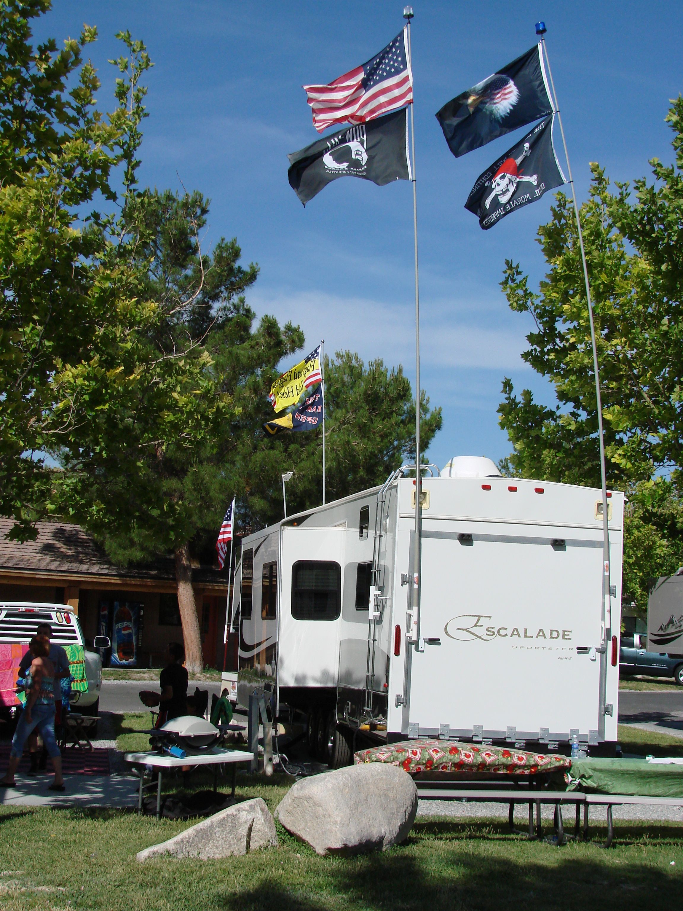 Rv flagpole deals holder